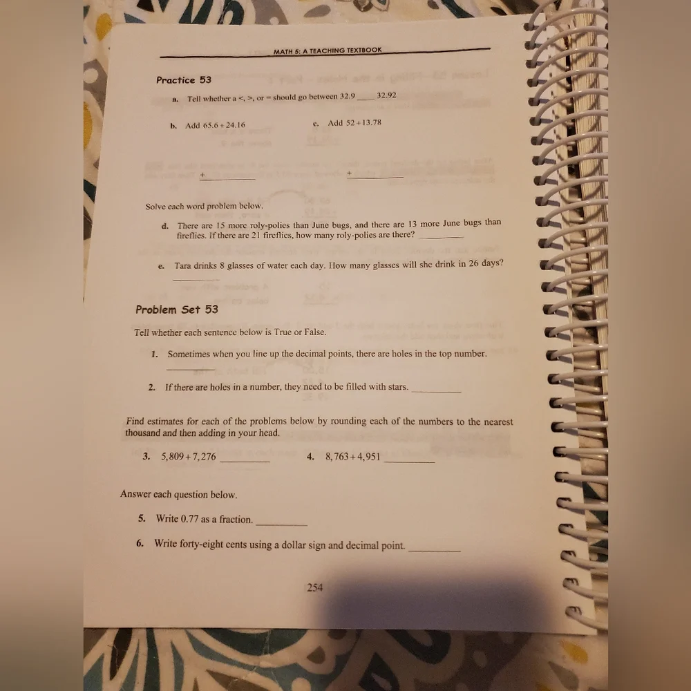 Teaching Textbooks Math 5 Set - Picture 3 of 3